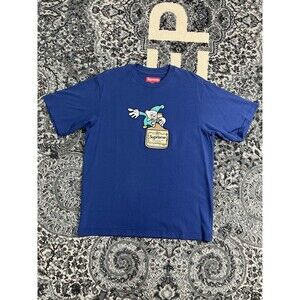 Supreme Elf Top Boy S/S Top/T-Shirt, FW23, Size Small  (S), Rare/Deadstock Navy